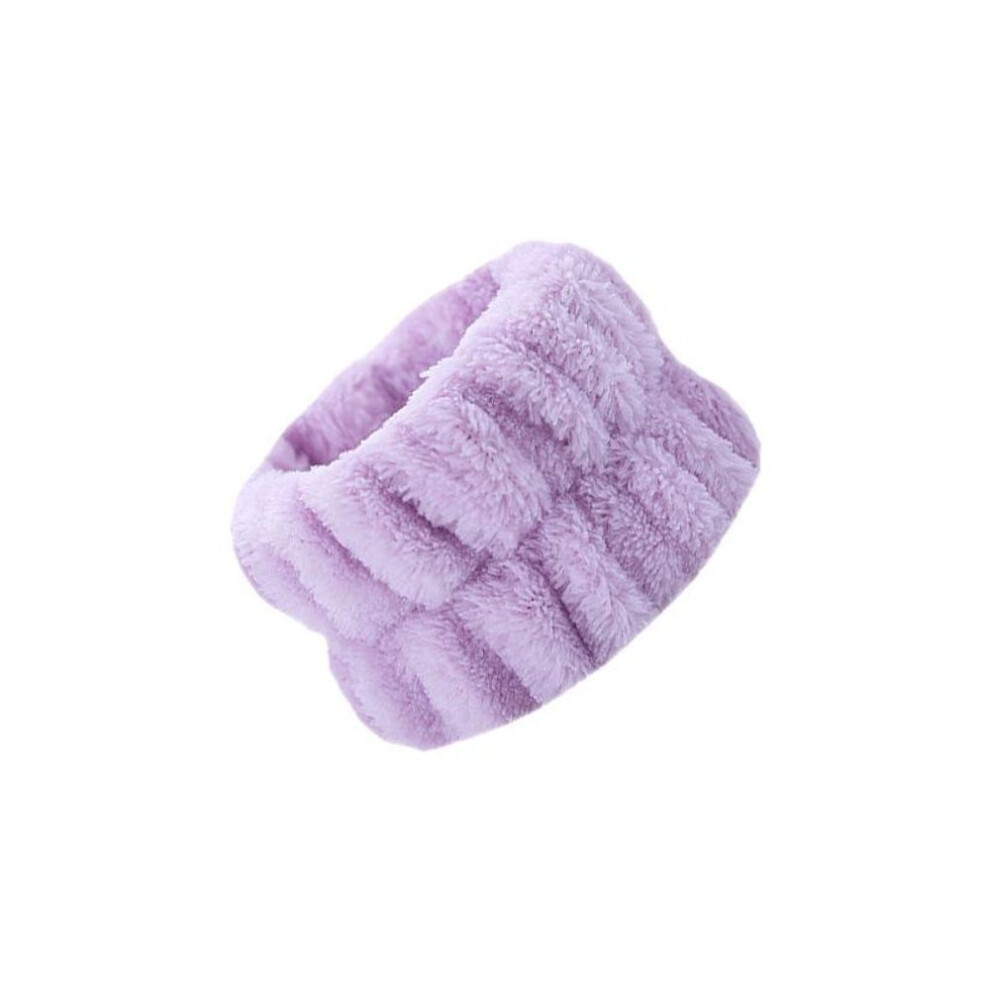 (electric lavender) 2Pcs Wrist Washing Belt Soft Microfiber Towel Wristbands For Washing Face Water Absorption Washing Prevent Wetness Wrist Washband