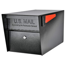Mail Boss 7506 Mail Manager Curbside Locking Security Mailbox Schwarz Large