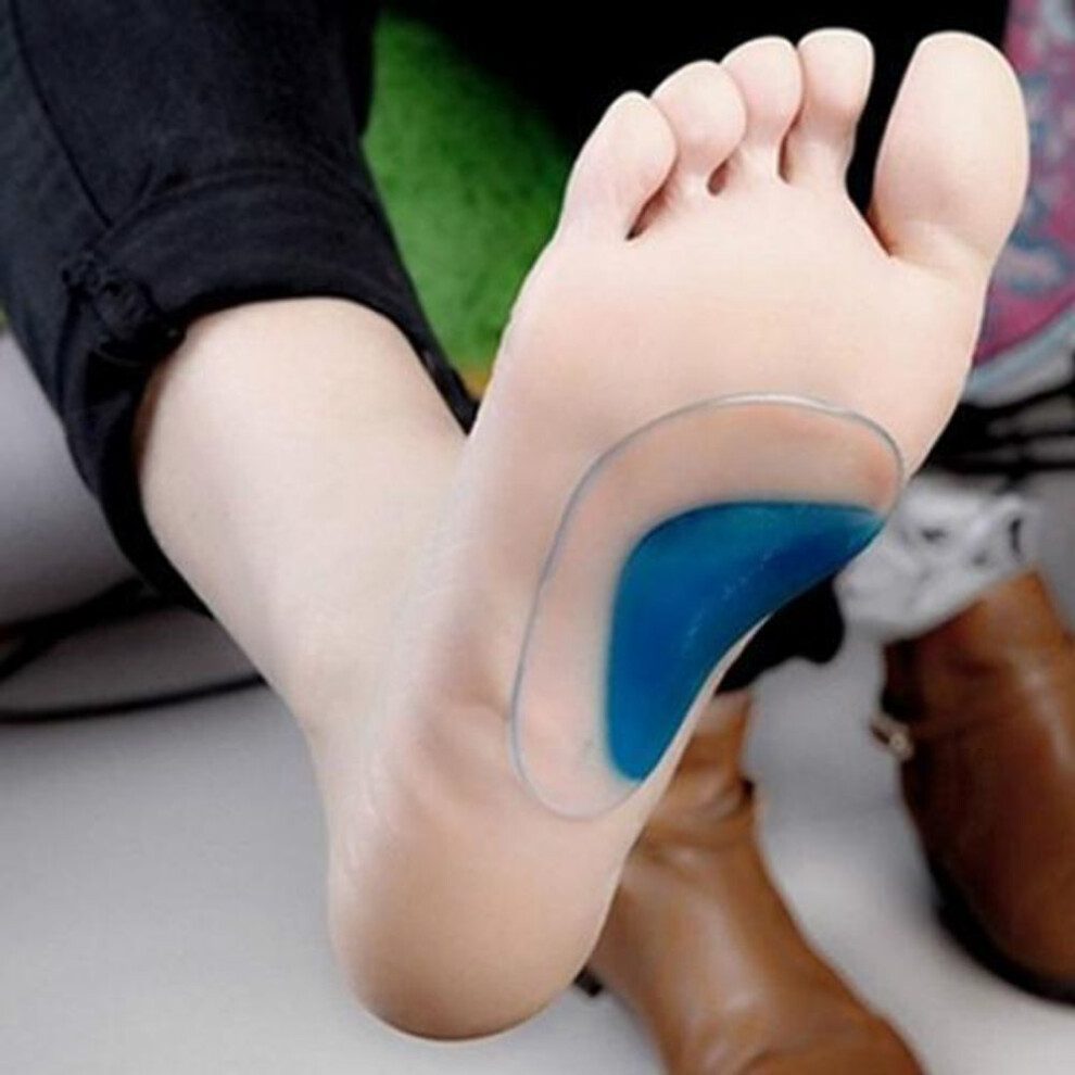 (one size) Soft Gel Orthotic Arch Support Cushion Insoles Pain Relieve Flat Feet Corrector