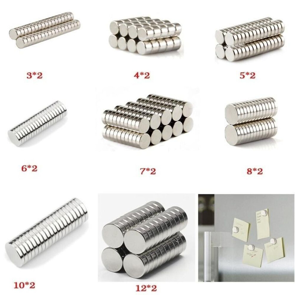 (6X2MM 30PCS) N50 Lodestone Strong Magnet Magnetic Steel  Nd-fe-b Small Round Magnet Strong Magnetic Magnetite Rare Earth Permanent Magnet