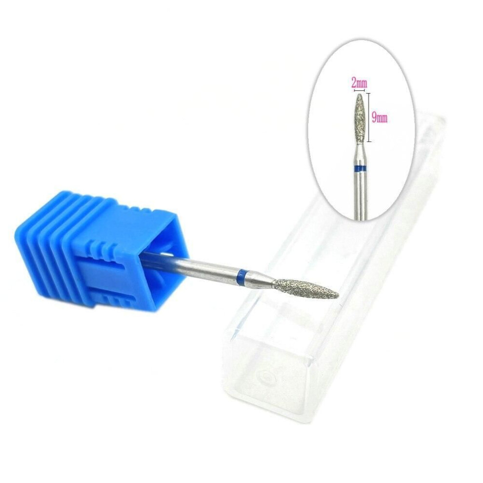 (JC042-2M) 45 Sizes Diamond Nail Drill Bit Mill Cutter All For Manicure Machine Bit Tools Accessories Cuticle Clean For Removing Nail Gel