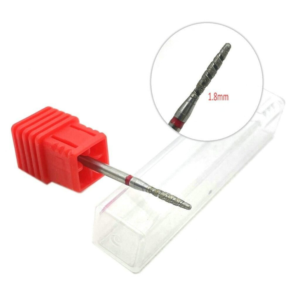 (FO18LX) 45 Sizes Diamond Nail Drill Bit Mill Cutter All For Manicure Machine Bit Tools Accessories Cuticle Clean For Removing Nail Gel