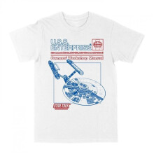 Star Trek 879601-large U.S.S. Enterprise Workshop Manual T-Shirt - Large