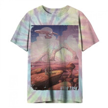 Star Trek 879593-medium Tie Dye Landscape T-Shirt - Medium