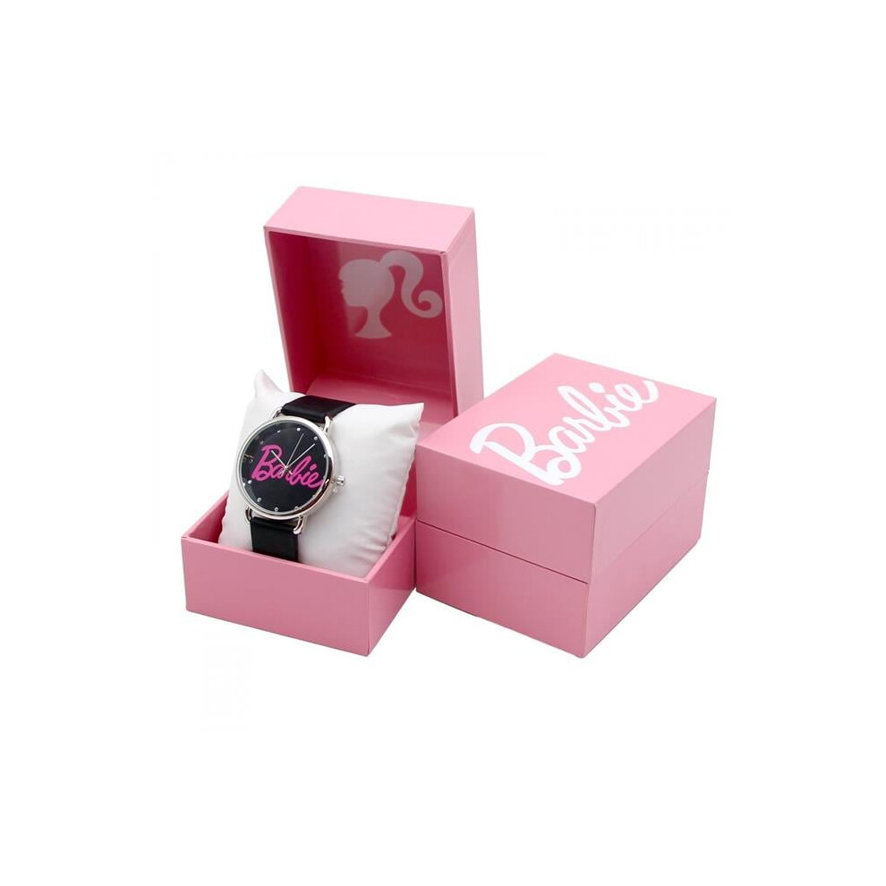 Barbie 877415 Logo Analog Minimalist Watch with Silicone Band