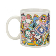 Hello Kitty 885462 Friends Sanrio Sticker Collage 16 oz Ceramic Mug