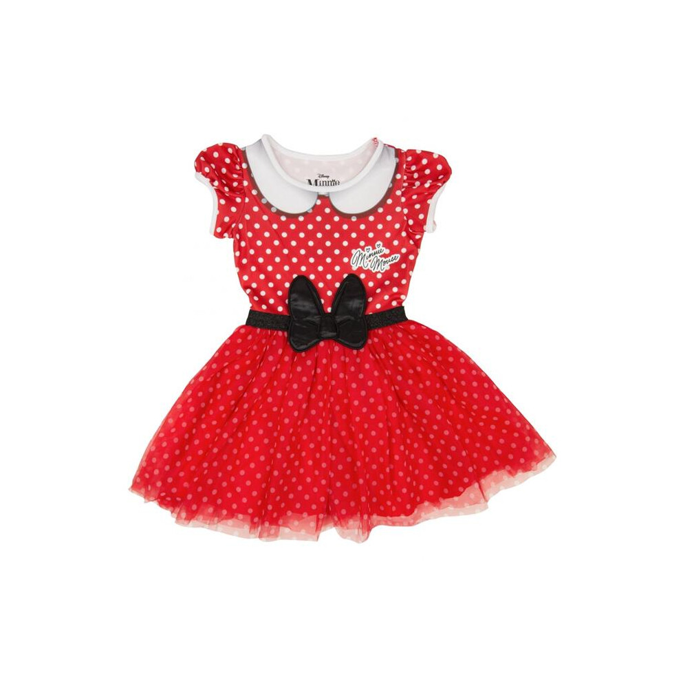 Minnie Mouse 882525-toddler3t Polka Dot Toddler Girls Cosplay Dress - Toddler 3T