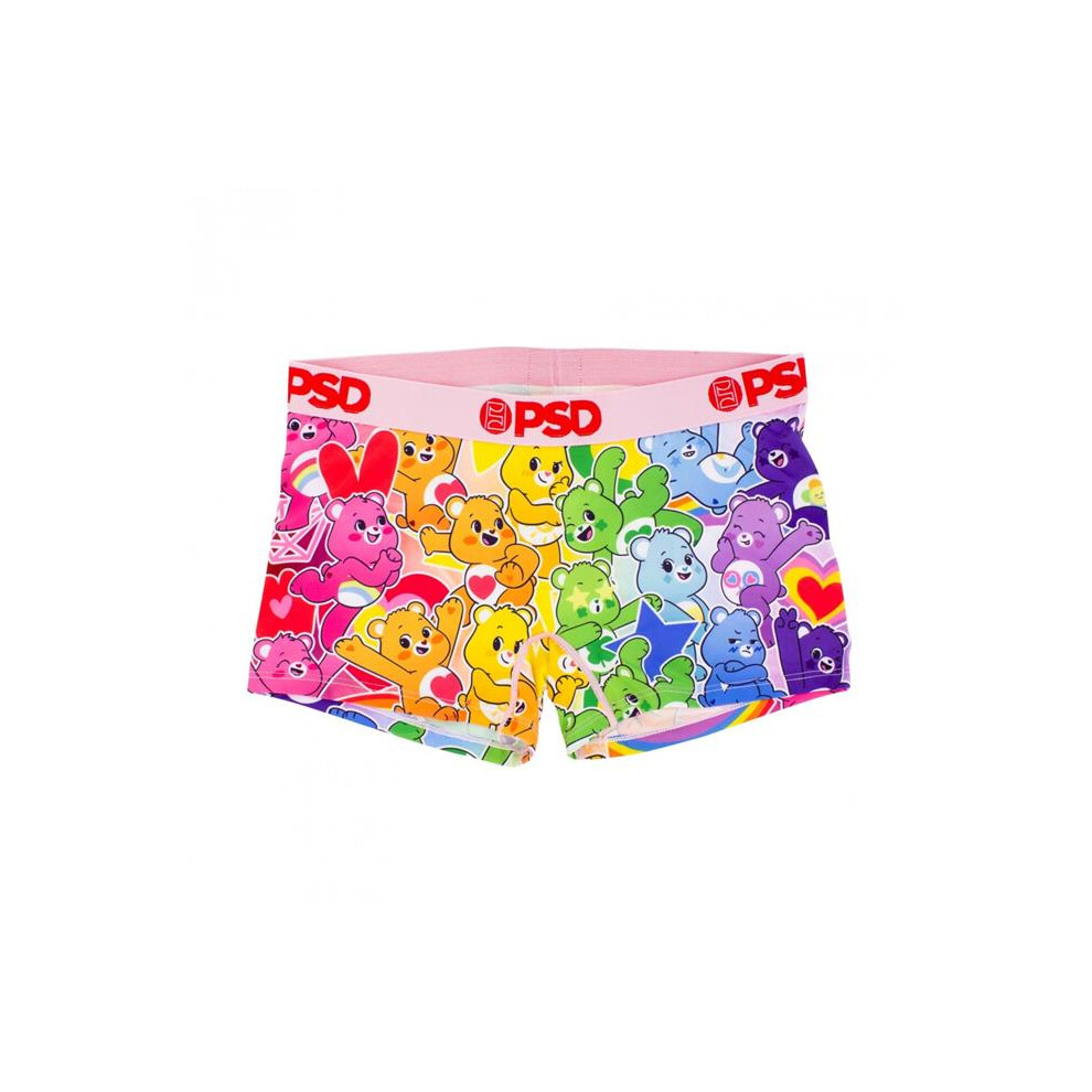 Care Bears 874165-large Rainbow Stickers PSD Boy Shorts Underwear - Large