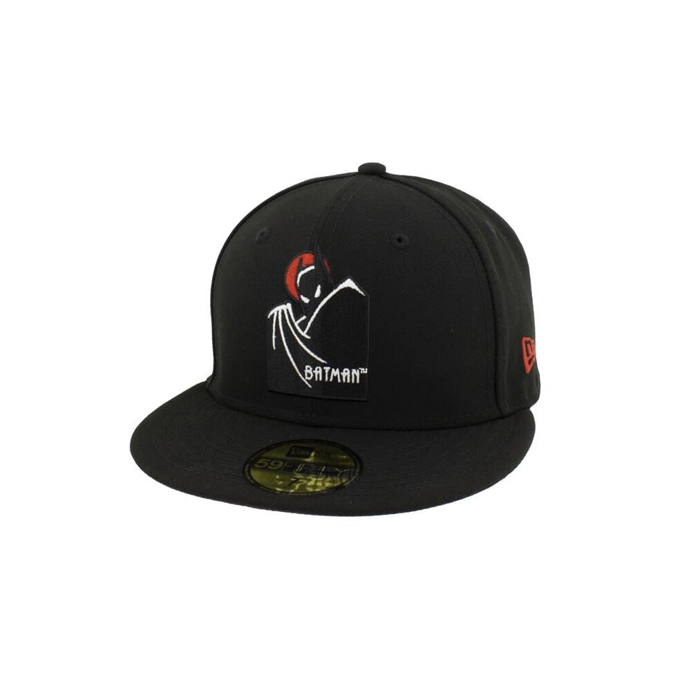Batman 882402-77-8Fitte The Animated Series Logo Era 59 Fifty Fitted Hat - 7.875 Fitted