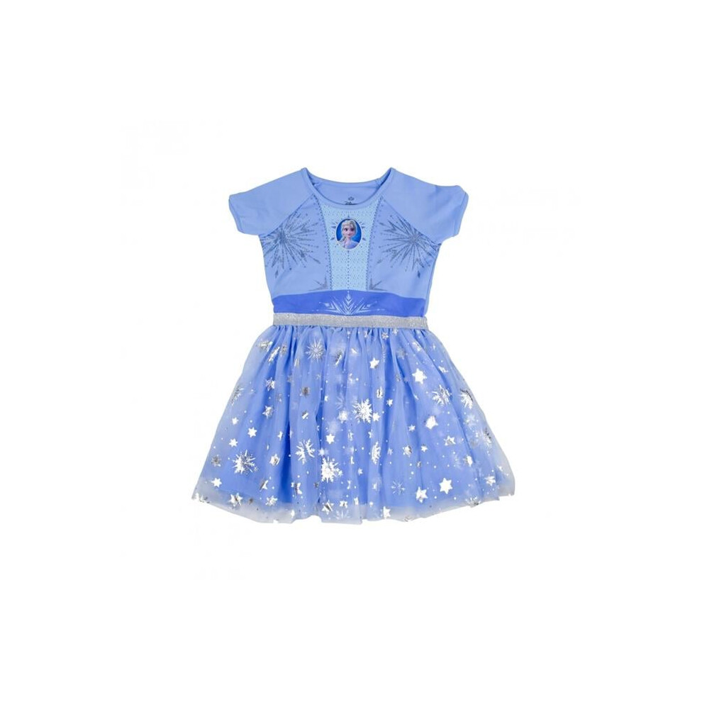 Frozen 879103-medium Elsa Cosplay Youths Princess Dress - Medium - Size 7-8