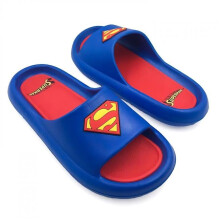 Superman 872384-size9-10 Logo Mens Cloud Comfort Foam Slide Sandals - Size 9-10