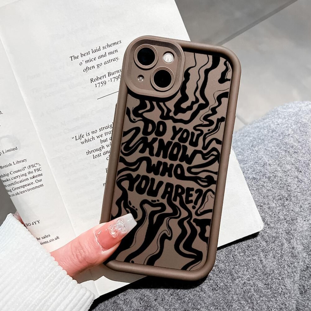 (brown, Realme 8I/Narzo 50) Soft Silicone Phone Casing Full Cover Camera Shockproof Protection Case for iPhone Huawei Honor Samsung Xiaomi Redmi OPPO Realme Vivo Infinix Tecno