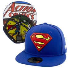 Superman 872207-8fitted Action Comics No.1 Underside Print Era 59 Fifty Fitted Hat - 8 Fitted