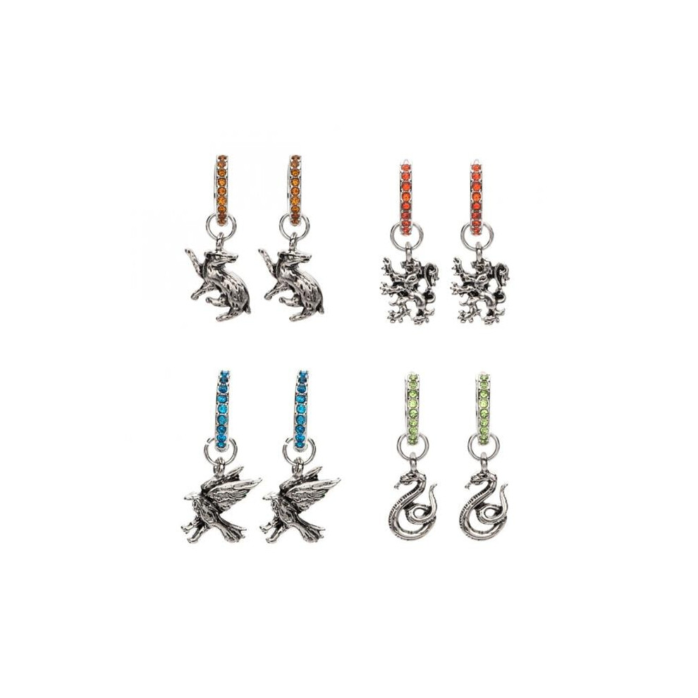 Harry Potter 880606 Houses Loop Earrings Set - Set of 8