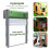 Automatic Chicken Coop Door Solar Powered Chicken Door with Timer / Light Sensor / Remote Control 7