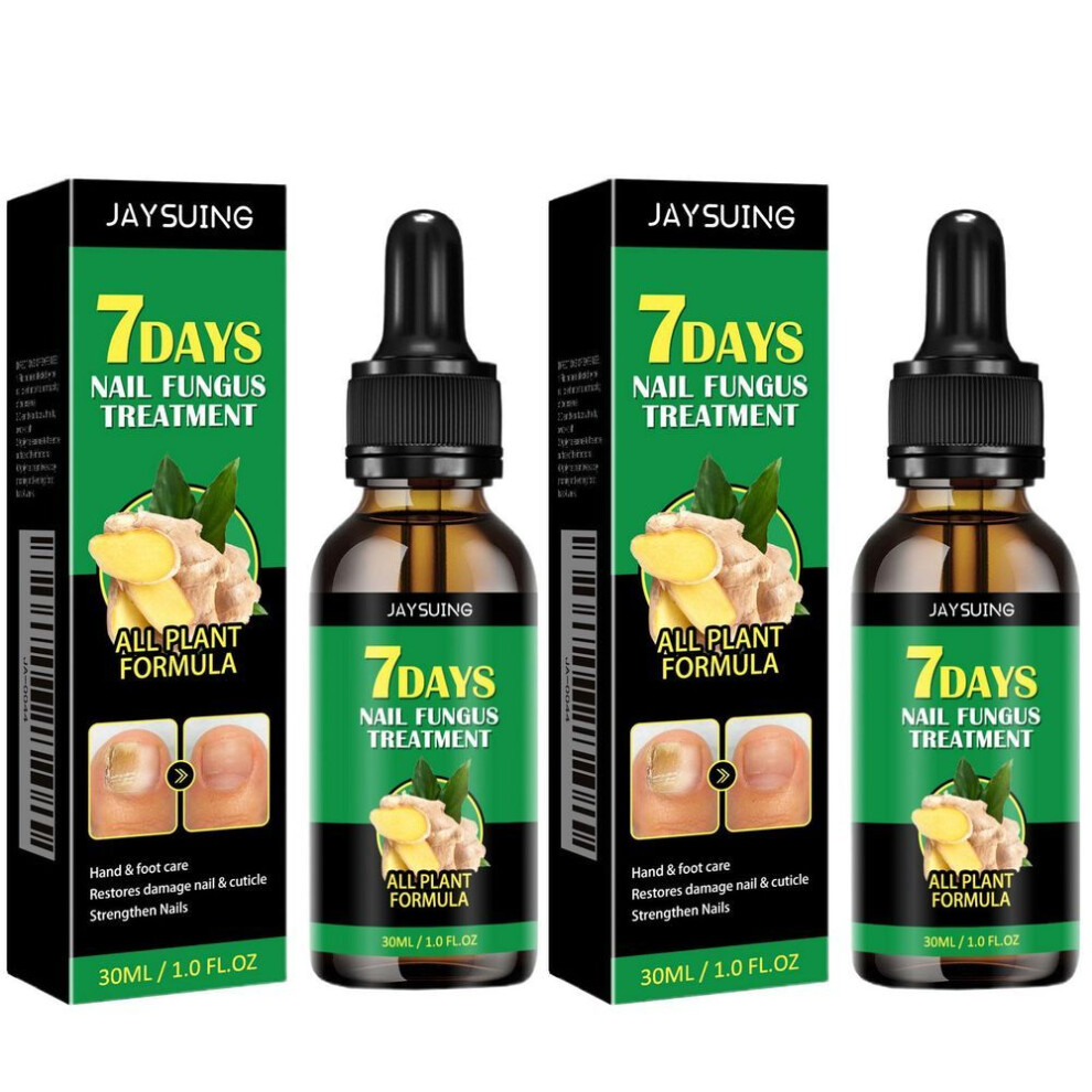 (60ml) Nail Fungal Treatment Device 7 Days Repair Oil Foot Toe Essence Anti Infection Paronychia Ginger Onychomycosis Gel Care Products