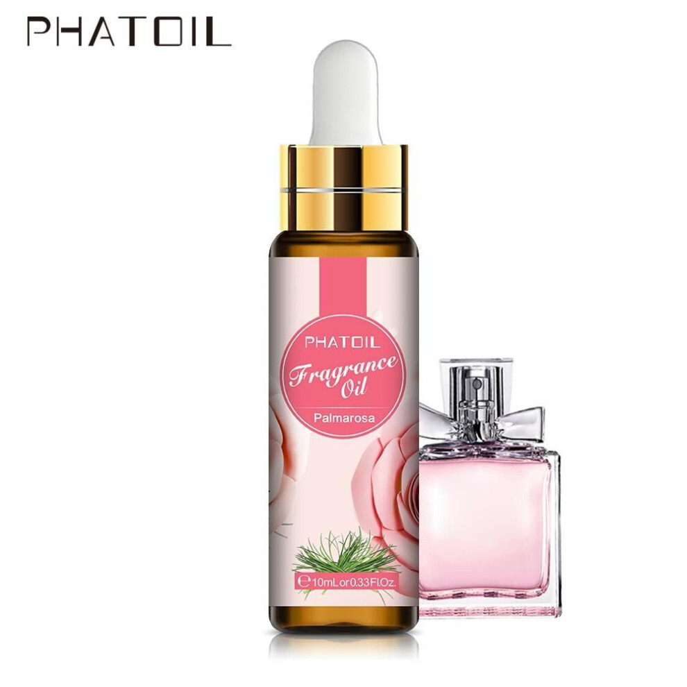 (as the picture, Palmarosa) PHATOIL 10ML Fragrance Oil with a Dropper Natural Essential Oil For Candle Soap Making Perfume Air Fresh Diffuser Skin Care Body Massage Oil