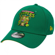 Teenage Mutant Ninja Turtles 880642-medium-la Teenage Mutant Ninja Turtles 90s Logo 39Thirty Fitted Hat - Green - Medium & Large