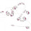 Hello Kitty Hello Kitty 888786 Hello Kitty Face Logo Decorative LED String Lights - Pink & White - 20 Count 1