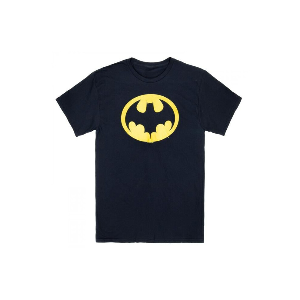 Batman 887820-Medium Keaton 1989 Logo T-Shirt, - Medium Black