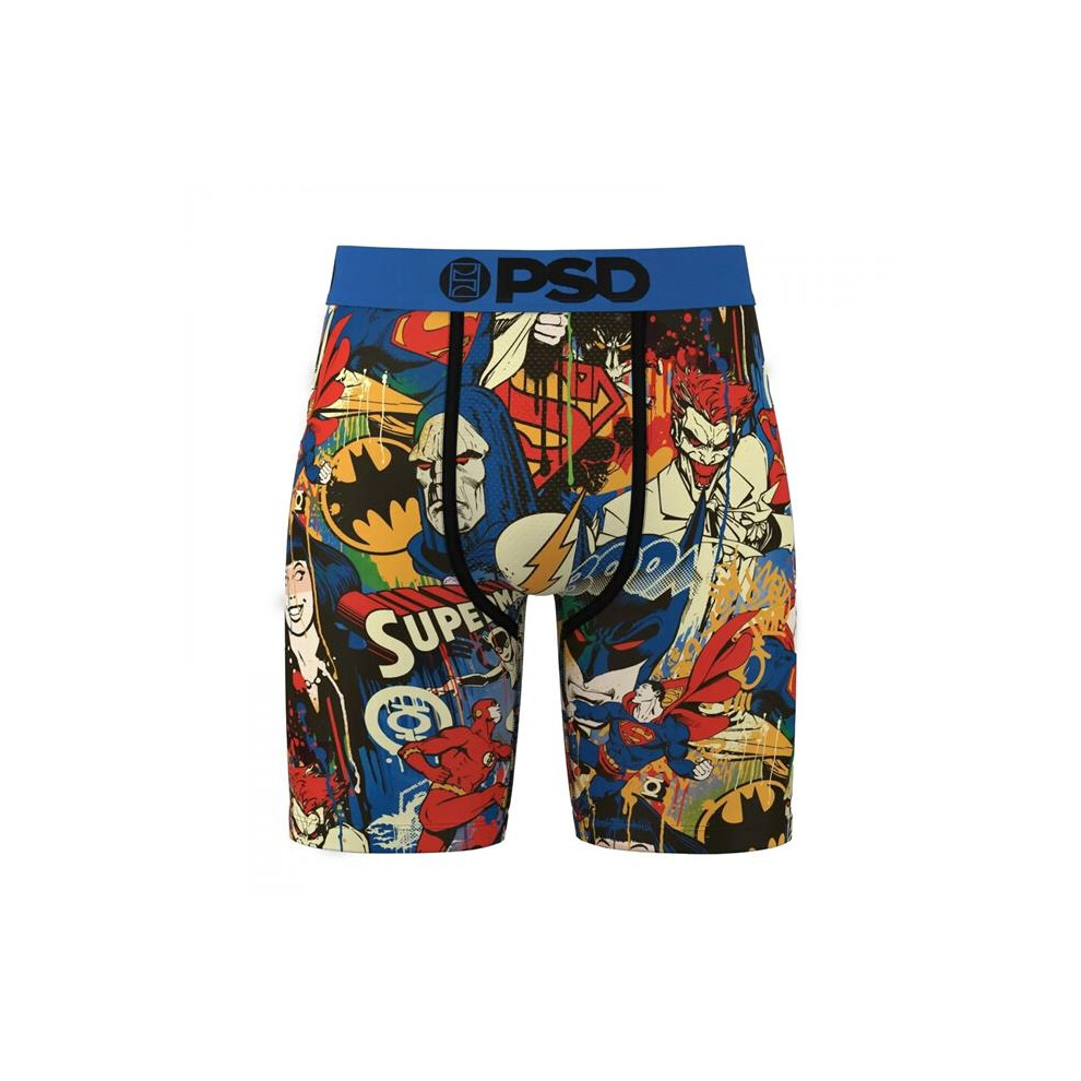 Justice League 886268-medium-32 DC Comics Squad PSD Boxer Briefs - Multi Color - Medium - 32-34