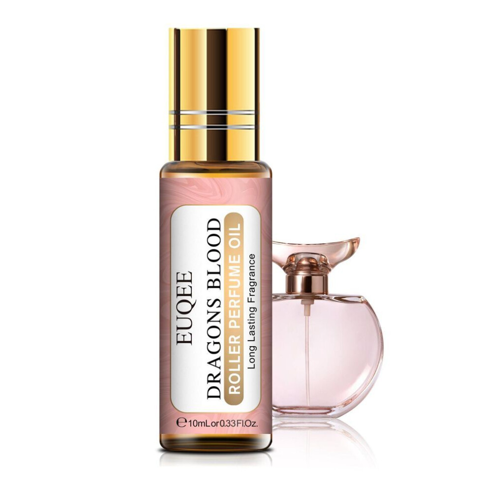 (as the picture, Dragons Blood) 10ml Euqee Roller Perfume Oil For Diffuser Massage Healthy Calming Air Fresh Care Diy Perfume Angel White Musk Coconut& Vanilla Essential Oil