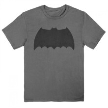 Batman 887765-xlarge Batman Frank Miller Dark Knight Returns Logo T-Shirt, Gray - Extra Large