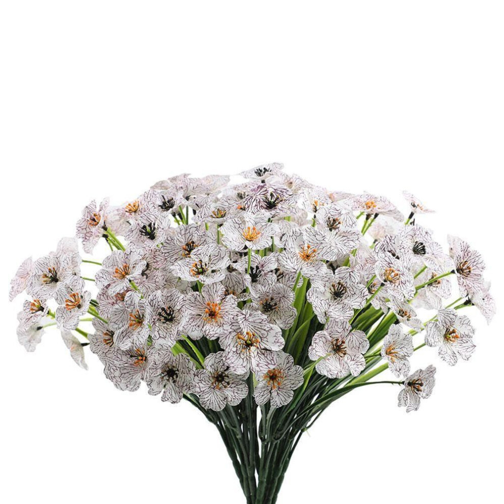 (white) 1 Bunch Home Artificial Flowers Floral Décor Fake Flowers