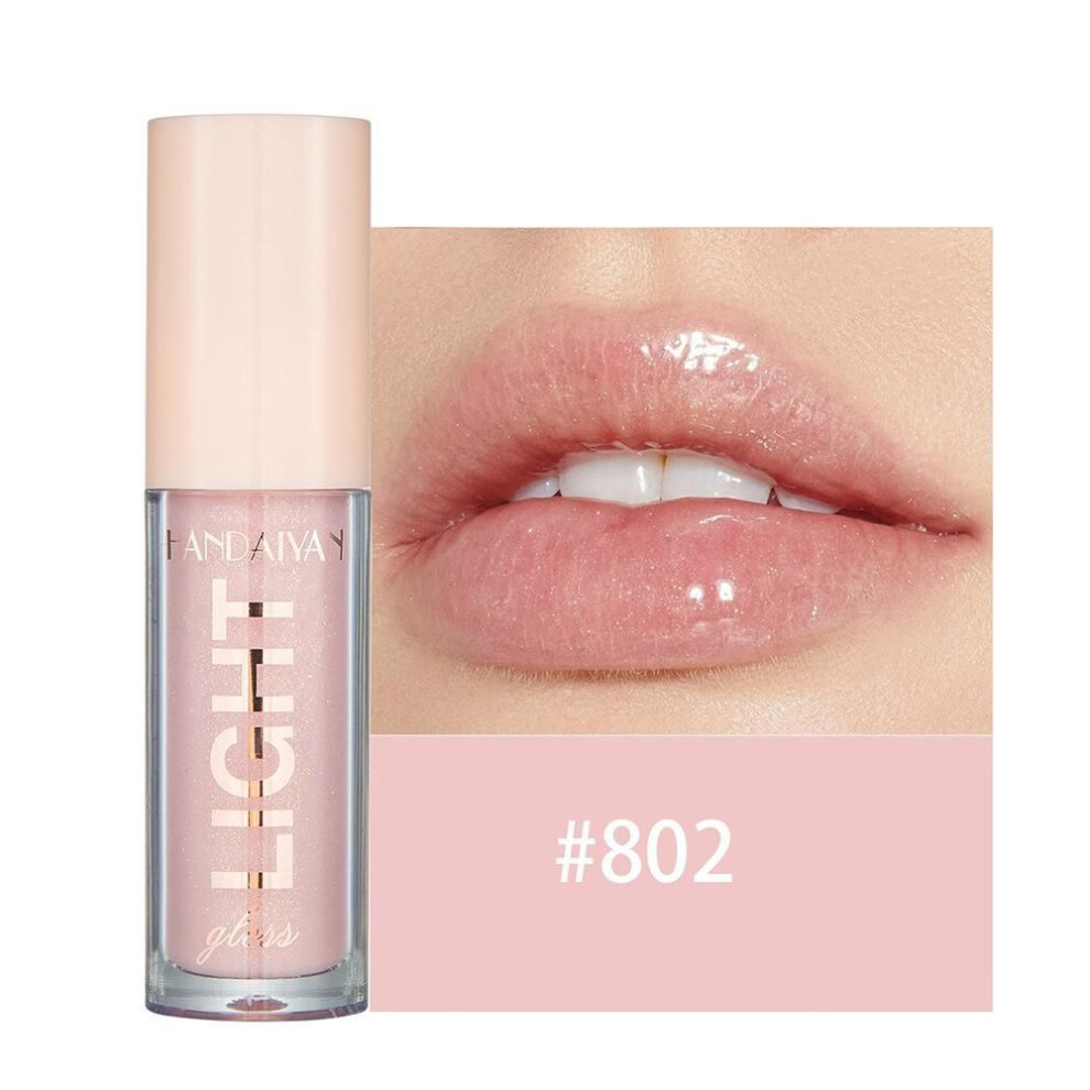 (as the picture, 802) HANDAIYAN Lip Gloss Sexy Rich Shiny Crystal Jelly Red Nude Lipstick Liquid Waterproof Moisturizing Oily Lip Gloss Makeup