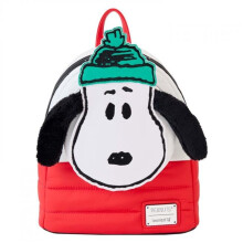 Snoopy 879775 Peanuts Winter Snoopy Holiday Collection Mini Backpack by Loungefly - Multi Color