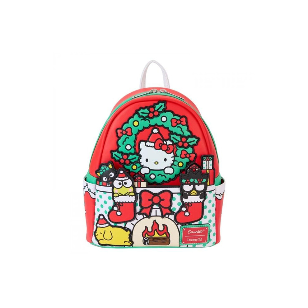 Hello Kitty 879778 & Friends Winter Wonderland Mini Backpack By Loungefly - Multi Color
