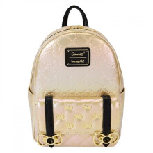 Hello Kitty 880767 Hello Kitty 50th Anniversary Golden Bows Mini Backpack by Loungefly
