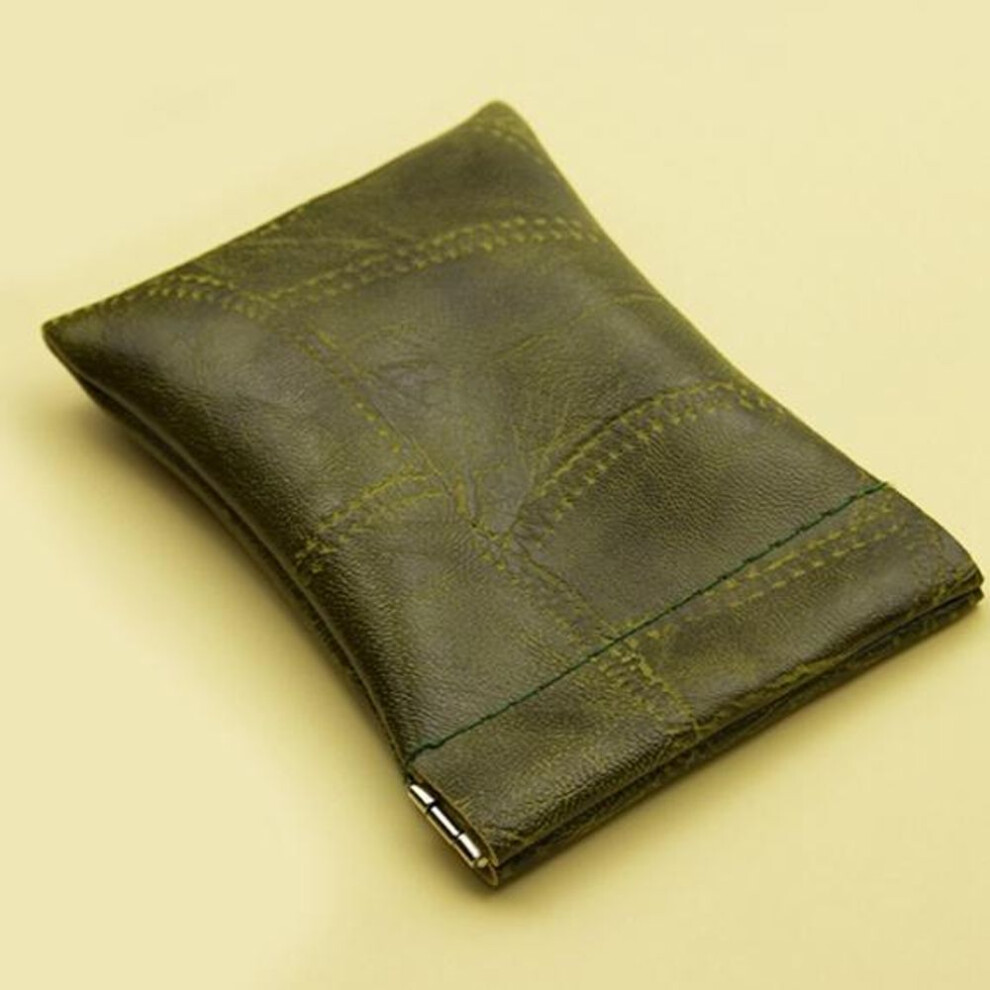 (green) Key Wallet Women Men Coin Housekeeper Purse Keychain Organizer Bag Car Keys Cover Simple Key Case Holder