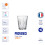 Duralex Bicchiere Duralex da 4,5 once e 13 cl. Altezza 7,9 cm. Confezione da 6 pezzi. 5
