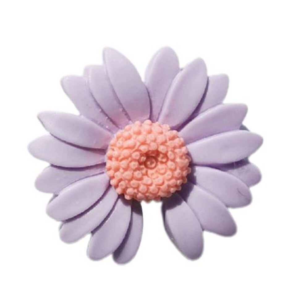 (light purple) Brooch Pin Chrysanthemum Gap Japan Style Unisex Cartoon Floral Couple Brooch Clothes Decor
