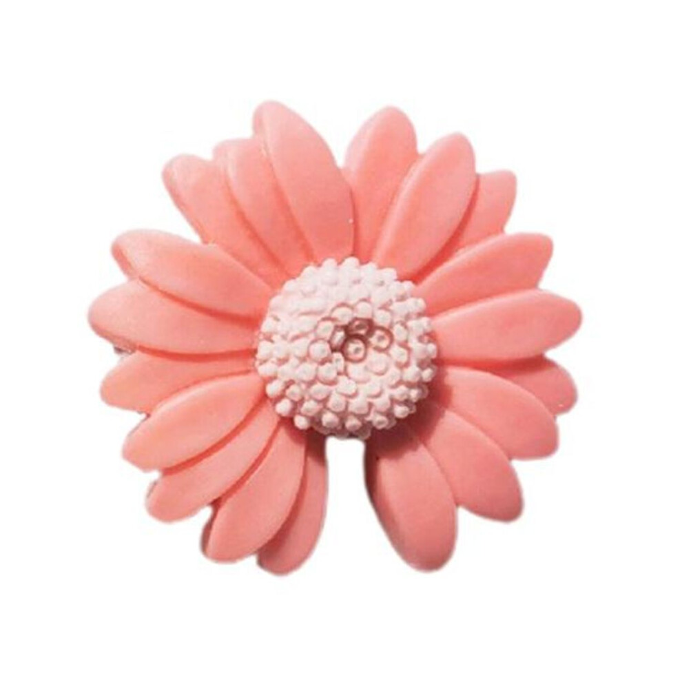 (rose red) Brooch Pin Chrysanthemum Gap Japan Style Unisex Cartoon Floral Couple Brooch Clothes Decor