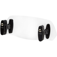 Puig 6319W Klares 230 mm x 90 mm mehrfach verstellbares Clip-On-Visier