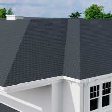 Garden Sanctuary 18Pcs Asphalt Shingles Bitumen Roofing, Grey