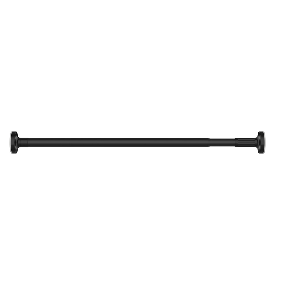 (0.9-1.6m) Scalable and extendable spring tension curtain track rod,for in bedrooms, shower rooms, balconies, living rooms, black