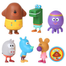 Neue 6er-Pack Hey Duggee Actionfigur Spielzeugpuppe Gewinnspielabzeichen Kinder Weihnachtsgeschenk Spielzeuge