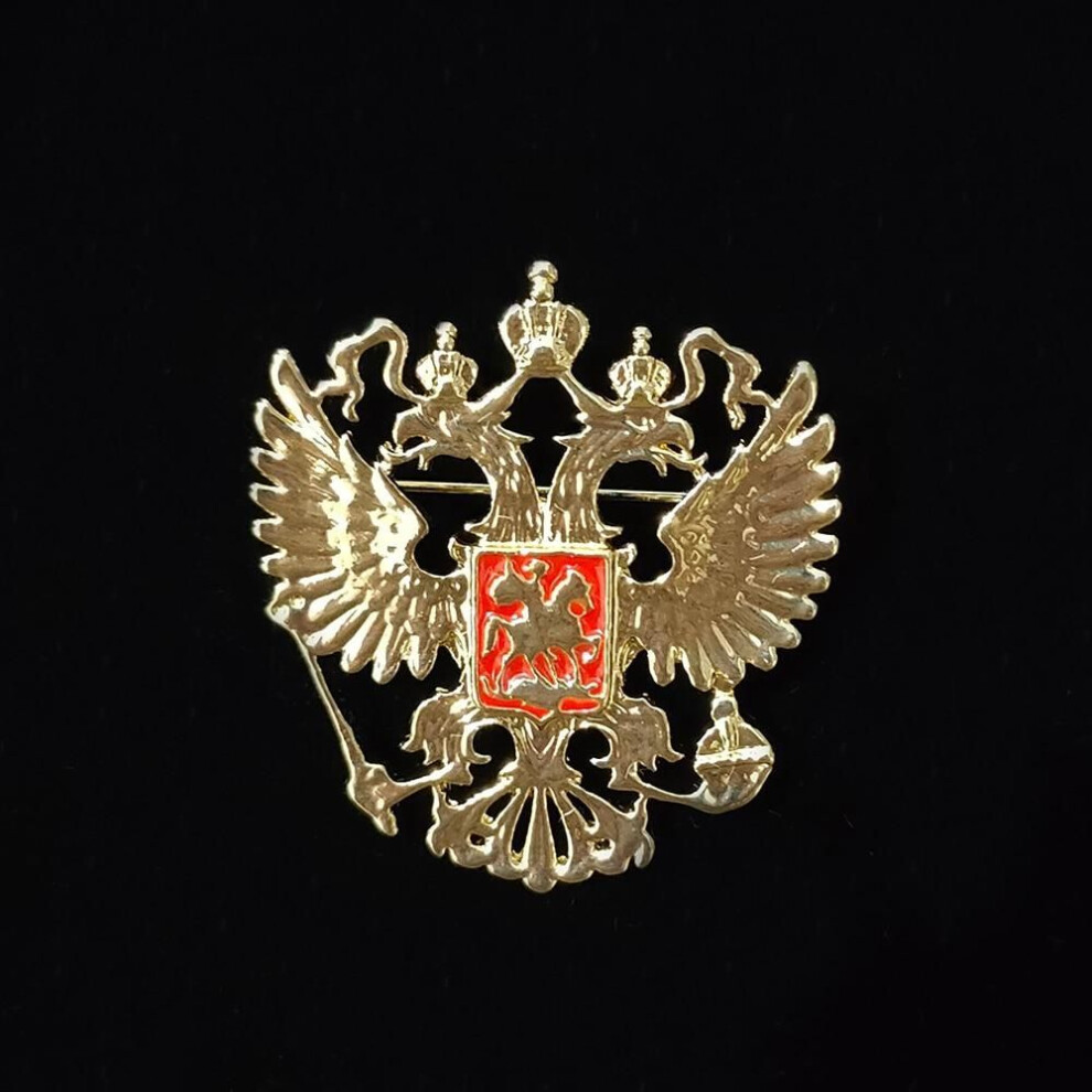 (gold) Blucome New Fashion Alloy Men Brooch Pin Medal Victory Brooch For Women  Suit Scarf Hat Hijab Pins
