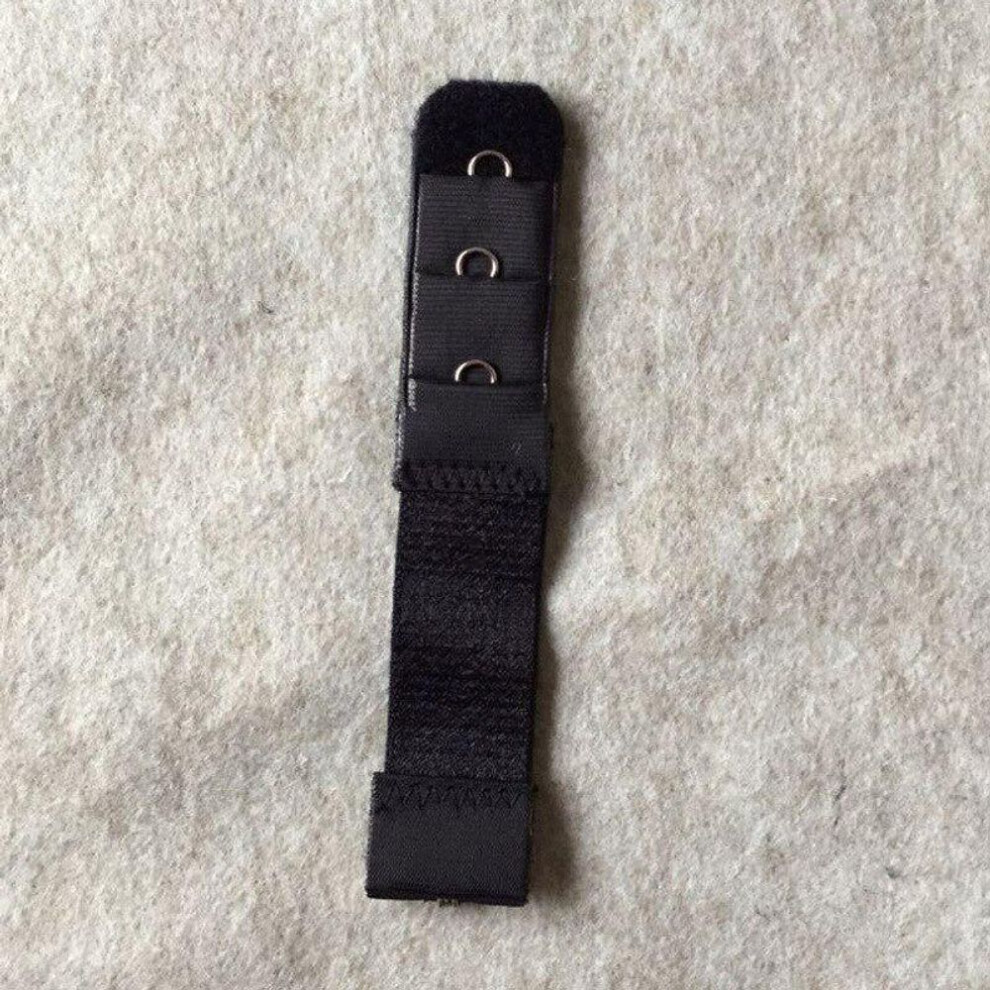 (black) 1pc 1 Rows 3 Hooks Bra Extender Clasp Extension Elastic On Strap Bra Extenders Adjustable Intimates