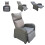 (Grey ) Garden Recliner Armchair Rattan Effect 1