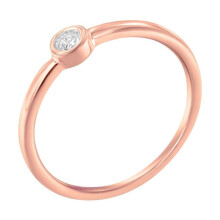 Infinite Jewels 015685R800 14K Rose Gold Plated .925 Sterling Silver Miracle Set Diamond Ring, 0.05 CTTW - J-K Color - I1-I2 Clarity - Size 8