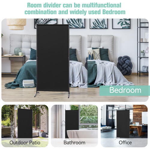 Angel Living 1 Panel Room Divided Black 1