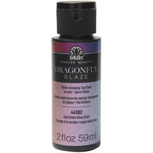 Plaid DADG2-44382 2 oz FolkArt DragonFly Glaze Topcoat - Red, Violet & Blue