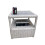 (Light Grey) Rattan Chaise Lounge Sofa Set 2 Seater 3
