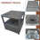 (Dark Grey) Rattan Chaise Lounge Sofa Set 2 Seater 12