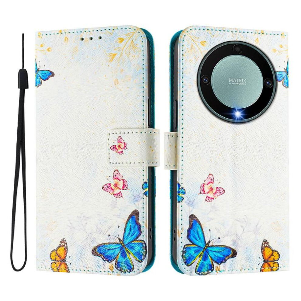 (Ohter) Compatible With Honor X9a 5G Case Wallet Pattern Flip Cover Pu Leather With Credit Slot 764490309356