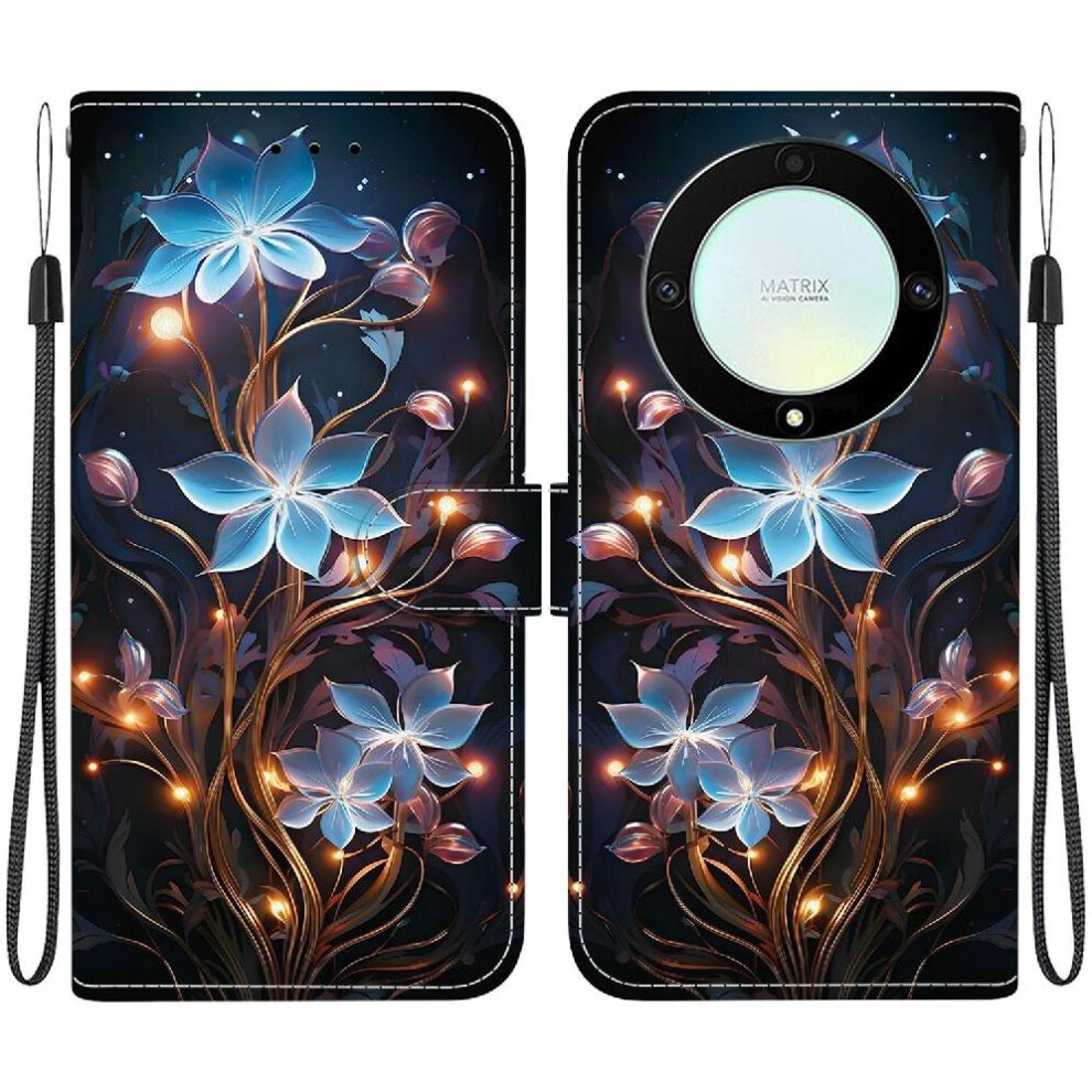 (C7 ) Compatible With Honor X9a Case Pattern Cover Card Slot Kickstand Pu Leather Card Slots 764490309547